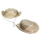 Pălărie de paie pentru copii 8-K-02 - 28*30cm, en-gros