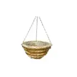Hanging Flowerpot Cane+Corn 17-27 - D30*H15cm, wholesale