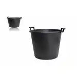 Round Bucket with Handles 110 Liter Black, wholesale