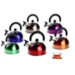 Kettle Whistling Inox Edenberg Colored 1.5 Liter EB-1343, wholesale