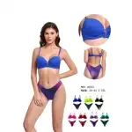 Kék felsős, színátmenetes mintás bikini – 36–44 / S–2XL, nagyker