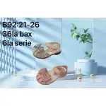 Сандали за момиче, 21-26, бежови, B92