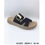 Női flip-flop papucs, 36-40, fekete, Alogós, ZK5011