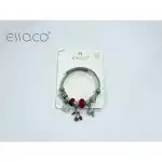 Bratara din inox stil Pandora cu fruct rosu, angro