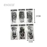 Medium black and white tattoo stickers, mixed, wholesale