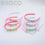 Лента за коса с декоративни цветя, на едро