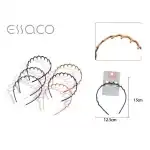 Hair clip with matte finish and wavy shape, wholesale