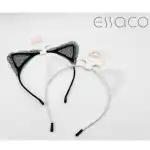 Decorative lace cat ears headband with bell, wholesale
