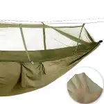 HAMAC TURISTIC PENTRU DOUĂ PERSOANE CU PLASĂ DE ȚÂNȚARI BIVOUAC