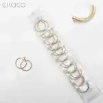 Cercei rotunzi cu model gravat fin nuanta aurie, diametru 4 cm, angro