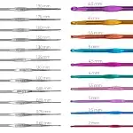 CROCHET HOOK SET, SEWING TOOL, ORGANIZER CASE 100 EL - pink case 100 pieces O514