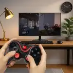GAMEPAD FĂRĂ FIR PENTRU CONTROLLER ANDROID IOS BLUETOOTH 4.0 -E075