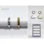 Egyszerű és minimalista kerek acél fülbevalók, nagykereskedelem