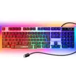 TASTATURĂ DE GAMING CU ILUMINARE LED PENTRU JUCĂTORI, MEMBRANĂ, USB, NUMLOCK