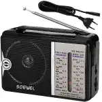 KITCHEN RADIO BATTERY POWERED NETWORK FM AM USB PORTABLE ANTENNA 230V