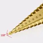 Stepped conical drills 3 pcs