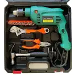 550W IMPACT DRILL CASE TOOLS DRILLS SCREWDRIVERS 37 PIECES XL SET