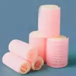Velcro hair rollers 6 pieces for lifting thick curls 3 sizes with handle