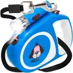 LEASH FOR DOG OR CAT AUTOMATIC TAPE STRONG 5M WITH LOCKING 15KG LED FLASHLIGHT