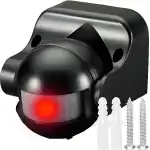 CZUJNIK RUCHU ZMIERZCHU ŚCIENNY PIR ZEWNĘTRZNY LED NATYNKOWY CZUJKA SENSOR -E649