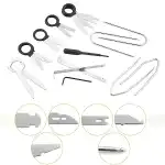 SET OF PULLERS, KEYS FOR REMOVING THE RADIO UPHOLSTERY, DISMANTLING TOOLS