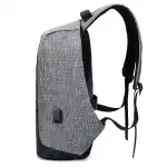Rucsac antifurt impermeabil pentru laptop, de oraș, cu port USB