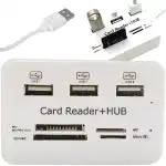 HUB USB 7 ÎN 1 CITITOR DE CARDURI ADAPTOR SD SPLITTER MICRO RAPID