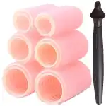 Velcro hair rollers 6 pieces for lifting thick curls 3 sizes with handle