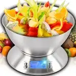 ТОЧНА КУХНЕНСКА ВЕЗНА С ЕЛЕКТРОНЕН ТЕРМОМЕТЪР С КУПА 1G-5KG ИНОКС ТАЙМЕР