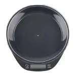 ELECTRONIC KITCHEN SCALE WITH BOWL, PRECISION, BLACK AND WHITE, 5 KG