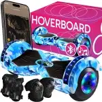 HOVERBOARD 8 INCH ELECTRIC SKATEBOARD LED BOARD BT SPEAKER PROTECTORS ER033