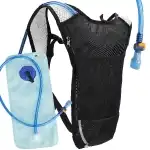 CYCLING BACKPACK WITH HYDRAULIC BOTTLE 2L LIGHTWEIGHT TREKKING BOTTLE BLACK