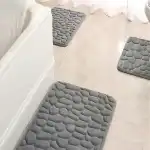 3X COVORAȘ DE BAIE ANTIALUNECANT PENTRU TOALETĂ, ABSORBANT PENTRU CADĂ