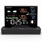STAȚIE METEO FĂRĂ FIR TERMOMETRU HIGROMETRU BAROMETRU + SENZOR ALB ER1228-1
