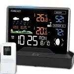 WIRELESS WEATHER STATION HYGROMETER THERMOMETER BAROMETER + SENSOR