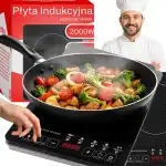 INDUCTION HOB ONE BURNER, ELECTRIC MOBILE 2000W COOKER 5 FUNCTIONS O210-1