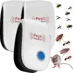 3x ULTRASONIC RODENT REPELLER FOR HOME GARAGE - E605