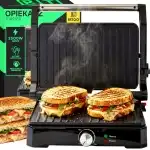 GRĂTAR SANDWICH PANINI, PRĂJITOR DE PÂINE ELECTRIC PLIABIL MARE 1500W - OR1332