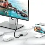 3-в-1 USB-C 4K HDMI ХЪБ USB 3.0 АДАПТЕР -E379