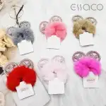 Плюшена лента за коса с Мики Хед, на едро