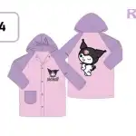 Kuromi kids girls raincoat, hurt