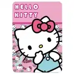 Одеяло за бебешко момиче Hello Kitty, на едро