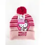 Плетена шапка за бебешко момиче Hello Kitty, на едро
