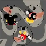 Mickey children's toy plush box 20 cm, wholesale