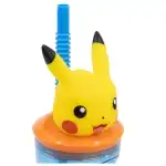 Pokémon kids 3D straw cup 360ml, wholesale