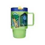 Minecraft kids plastic mug with lockable straw, wholesale