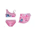 Set de plajă cu fustă bikini pentru fete Stitch, en-gros