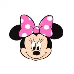 Minnie kids girl 3D shape pillow, wholesale