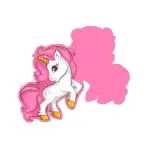 Unicorn kids girl 3D shape pillow, wholesale