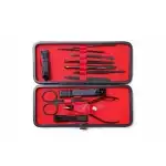 Professional 12 in 1 manicure-pedicure set with case, wholesale